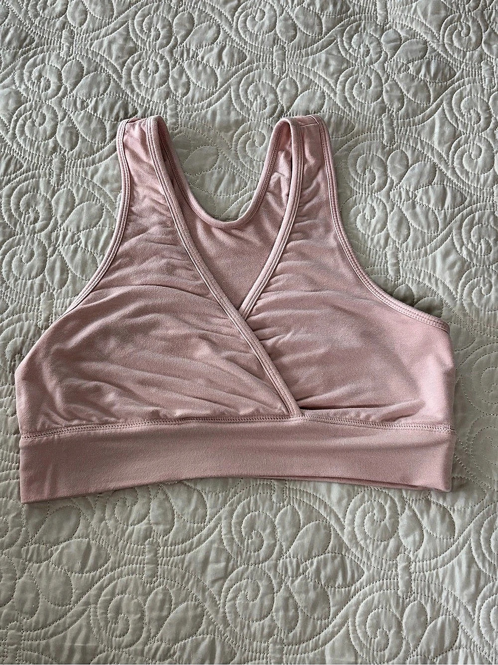 Kindred Bravely Soft Pink French Terry Nursing and Sleep Bra Size M
